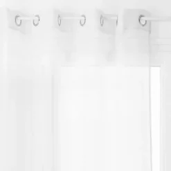 Voilage fin uni à &oelig;illets MOLY