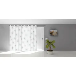 Voile à oeillets baie vitrée 280X250 cm LIONEL blanc, par Soleil d'Ocre