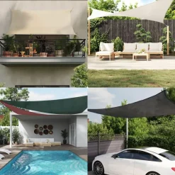 Voile d'ombrage 160 g/m^2 Anthracite 3,5x5 m PEHD