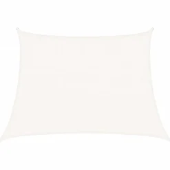Voile d'ombrage 160 g/m^2 Blanc 4/5x3 m PEHD