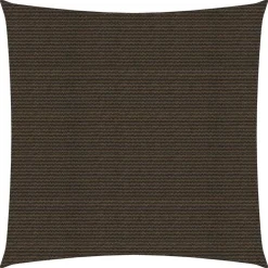 Voile d'ombrage 160 g/m^2 Marron 2,5x2,5 m PEHD