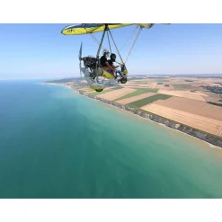 Vol en ULM au-dessus des falaises de la Côte d'Albâtre en Normandie - Coffret Cadeau Sport & Aventure