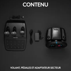 Volant de Course avec Pédales G29 DRIVING FORCE pour PS5, PS4, PC, Mac