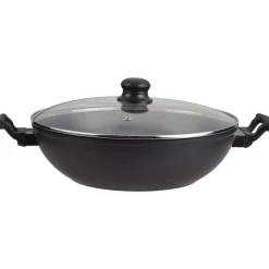 Wok Aluminium forgé Noir diam32cm