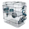 ZOLUX Cage sur 2 etages pour hamsters, souris et gerbilles - Rody3 duo - L 41 x p 27 x h 40,5 cm - Bleu